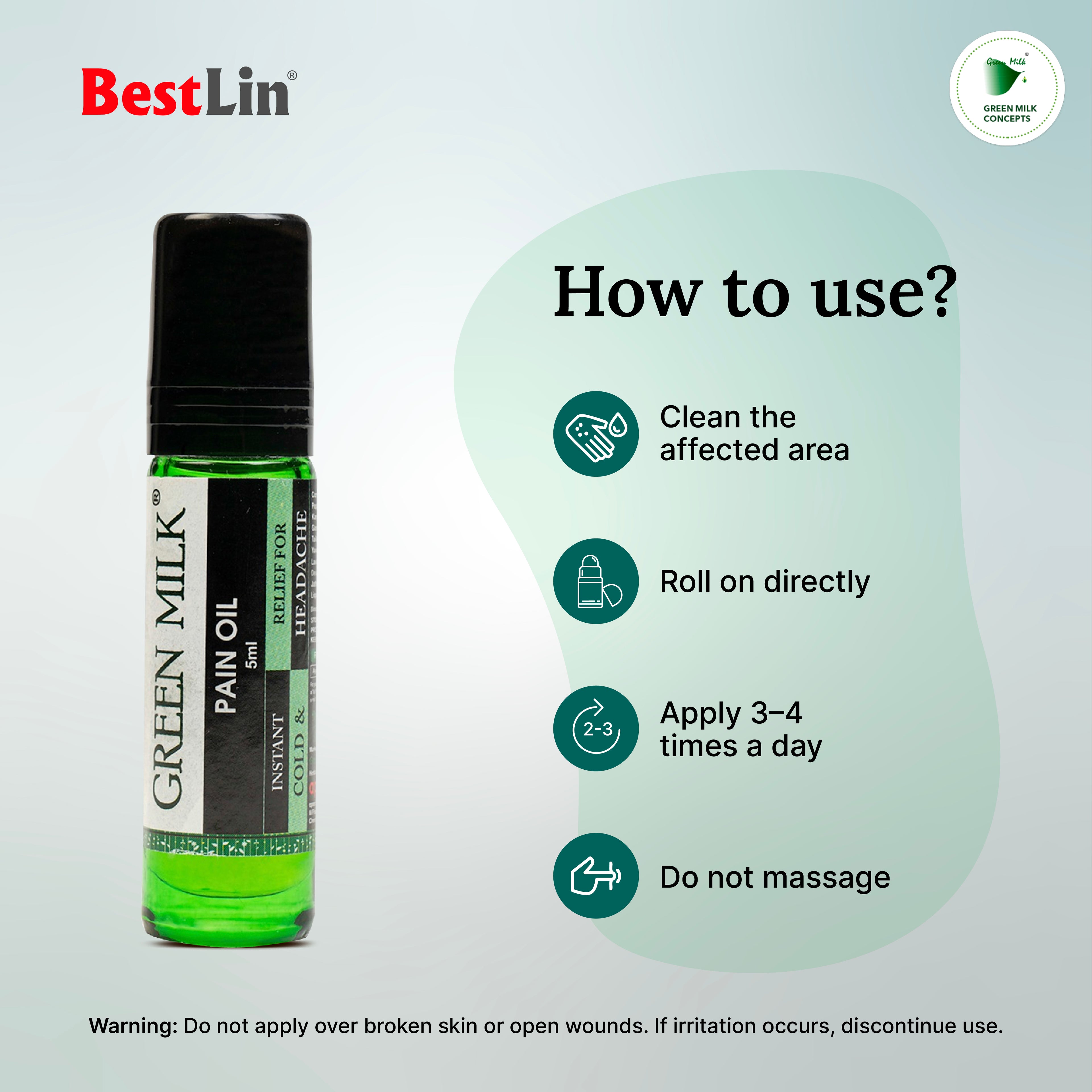 Green Milk Ayurvedic Oil (5ml) – Natural Support for Muscle & Joint Comfort