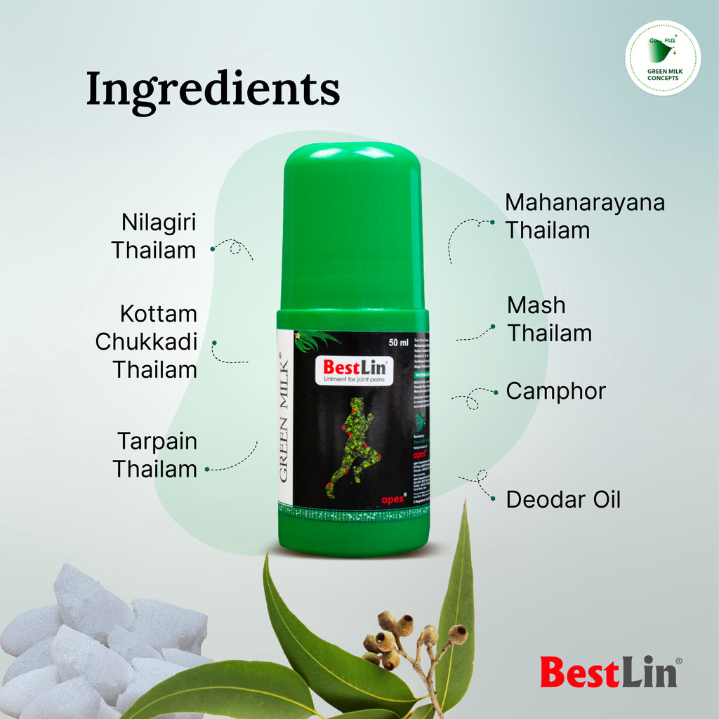 BestLin Ayurvedic Herbal Pain Relief Roll-On – For Joint & Muscle Care (Pack of 2)