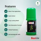 BestLin Ayurvedic Herbal Pain Relief Roll-On – For Joint & Muscle Care (Pack of 2)
