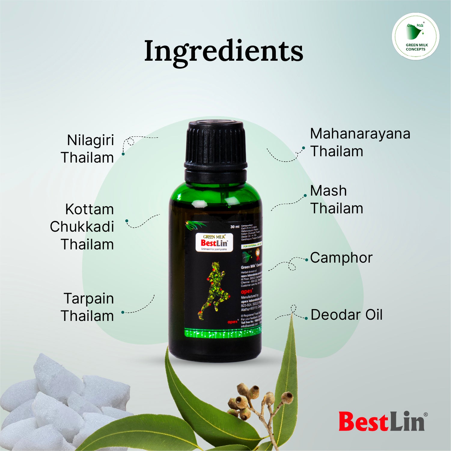 Bestlin Pain Relief Oil (30ml, Buy 4 Get 1 Free) – Ayurvedic Solution for Joint, Muscle & Back Pain
