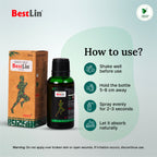 Bestlin Pain Relief Oil (30ml, Buy 4 Get 1 Free) – Ayurvedic Solution for Joint, Muscle & Back Pain