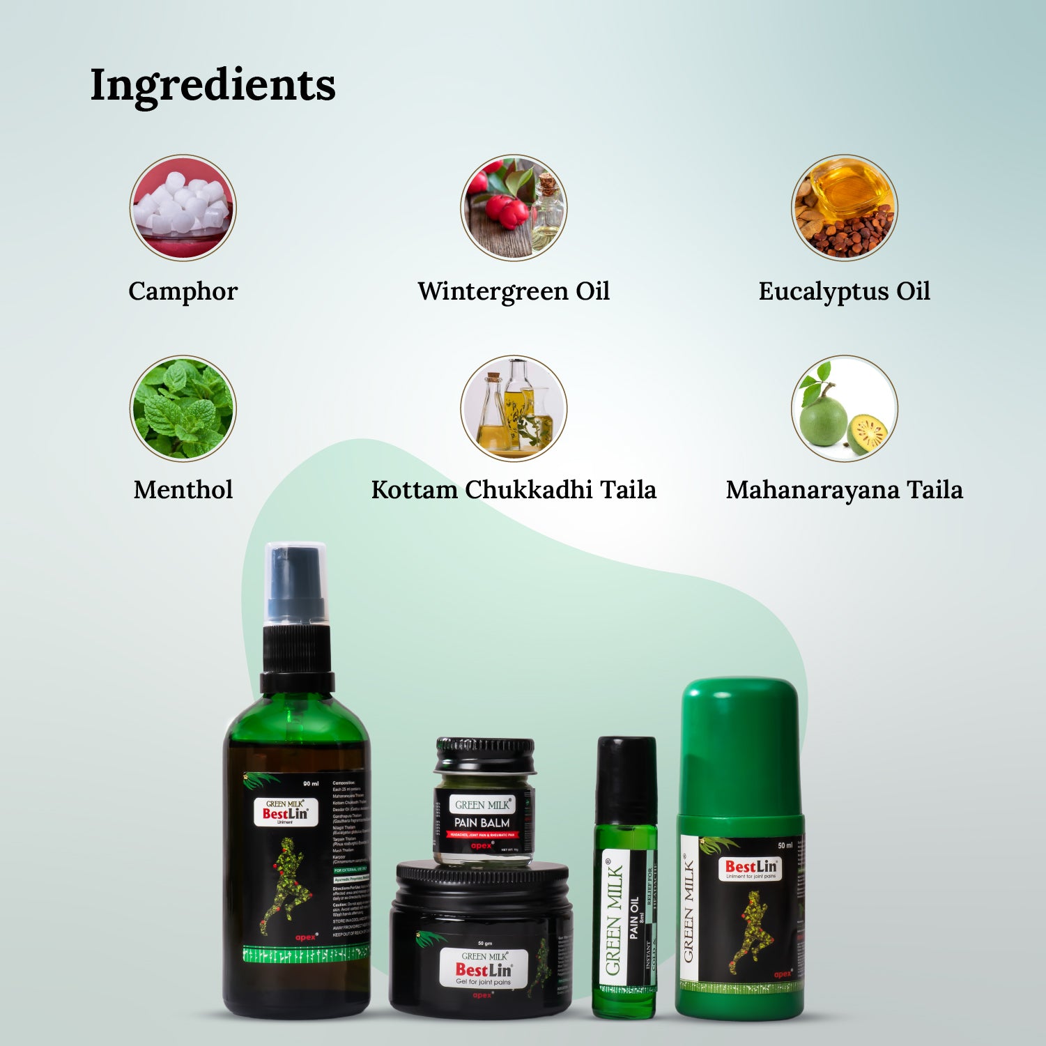 5-in-1 Ayurvedic Care Combo – For Joint, Knee & Muscle Wellness